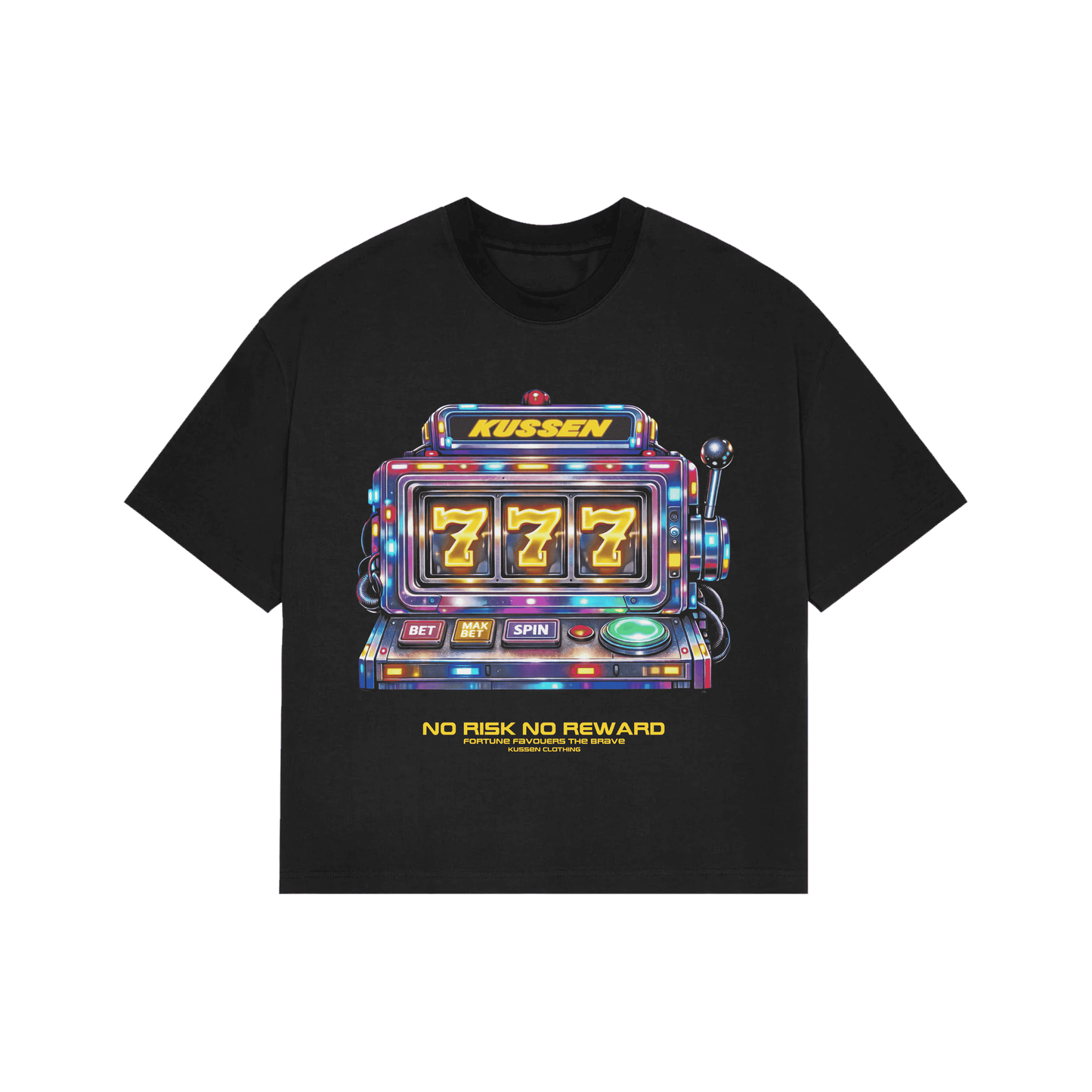 CORE JACKPOT T-SHIRT BLACK - Kussen LTD