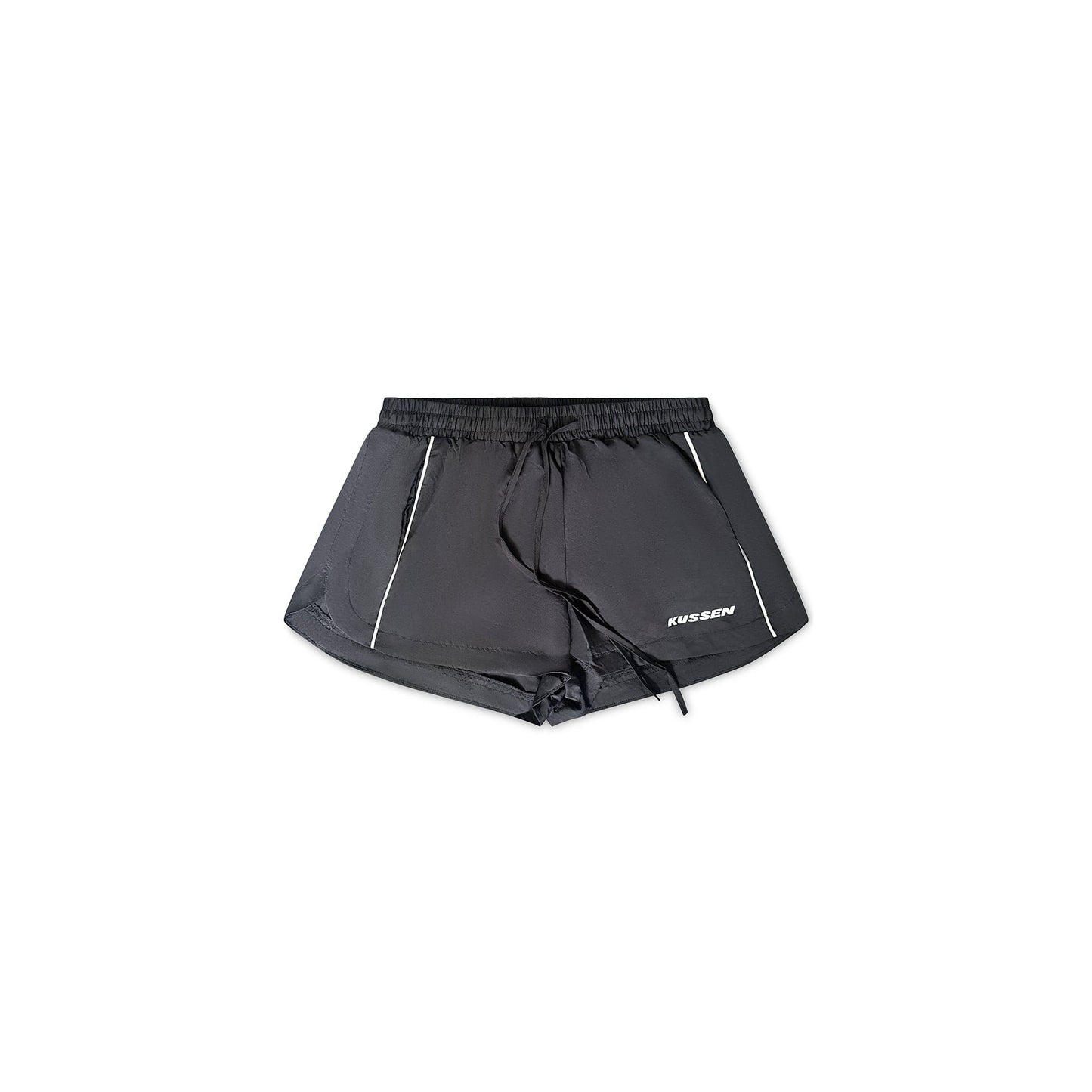 AERO WIND TRACK SHORTS BLACK - Kussen LTD