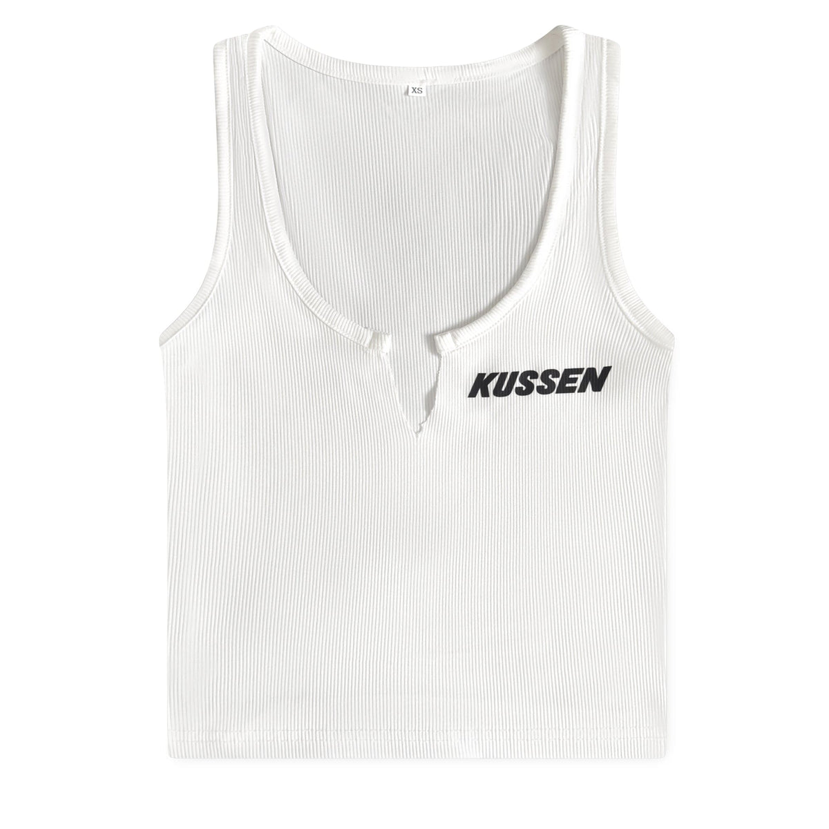 GP BASIC RIBBED TANK WMNS WHT - Kussen LTD