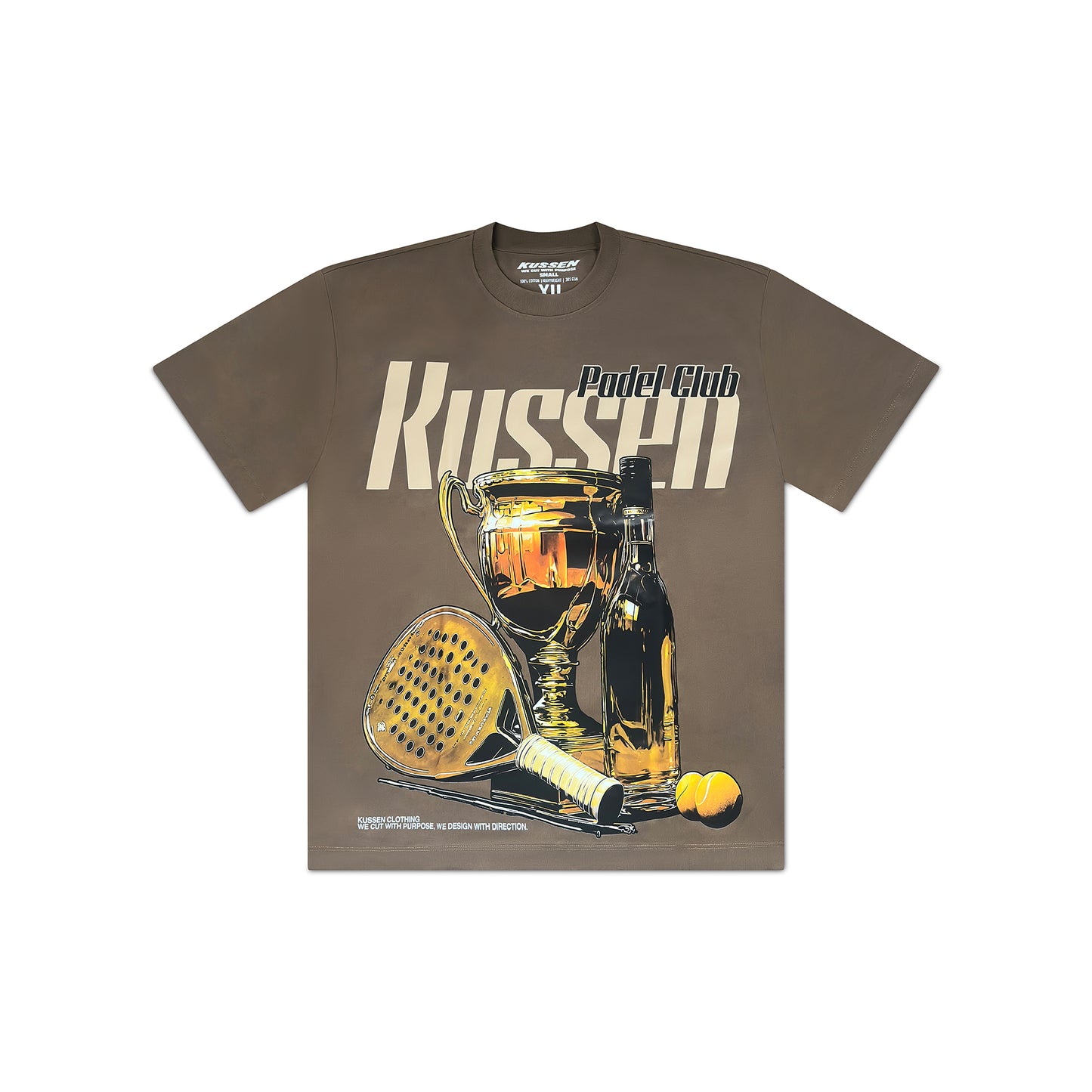 CORE CLUB DE PADEL T-SHIRT TAUPE - Kussen LTD