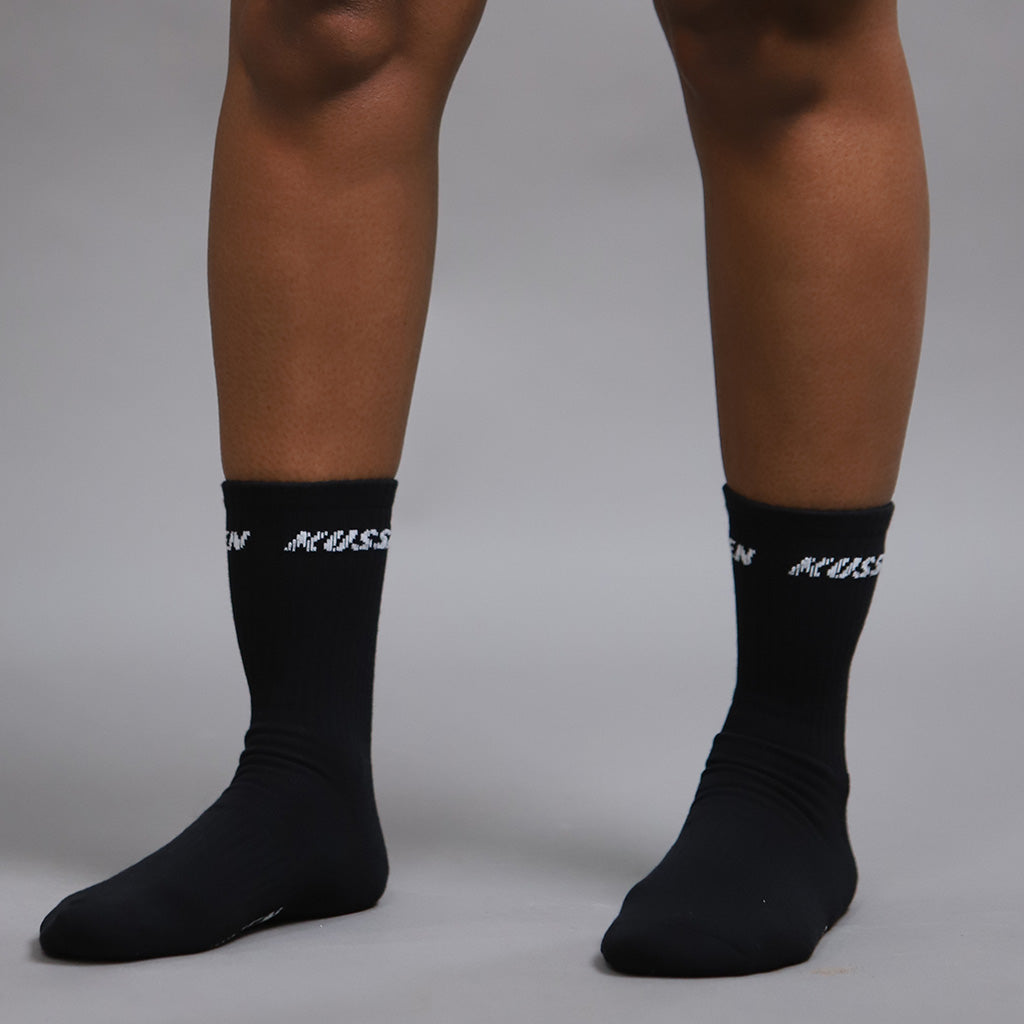 SL Jacquard Black Socks - Kussen LTD