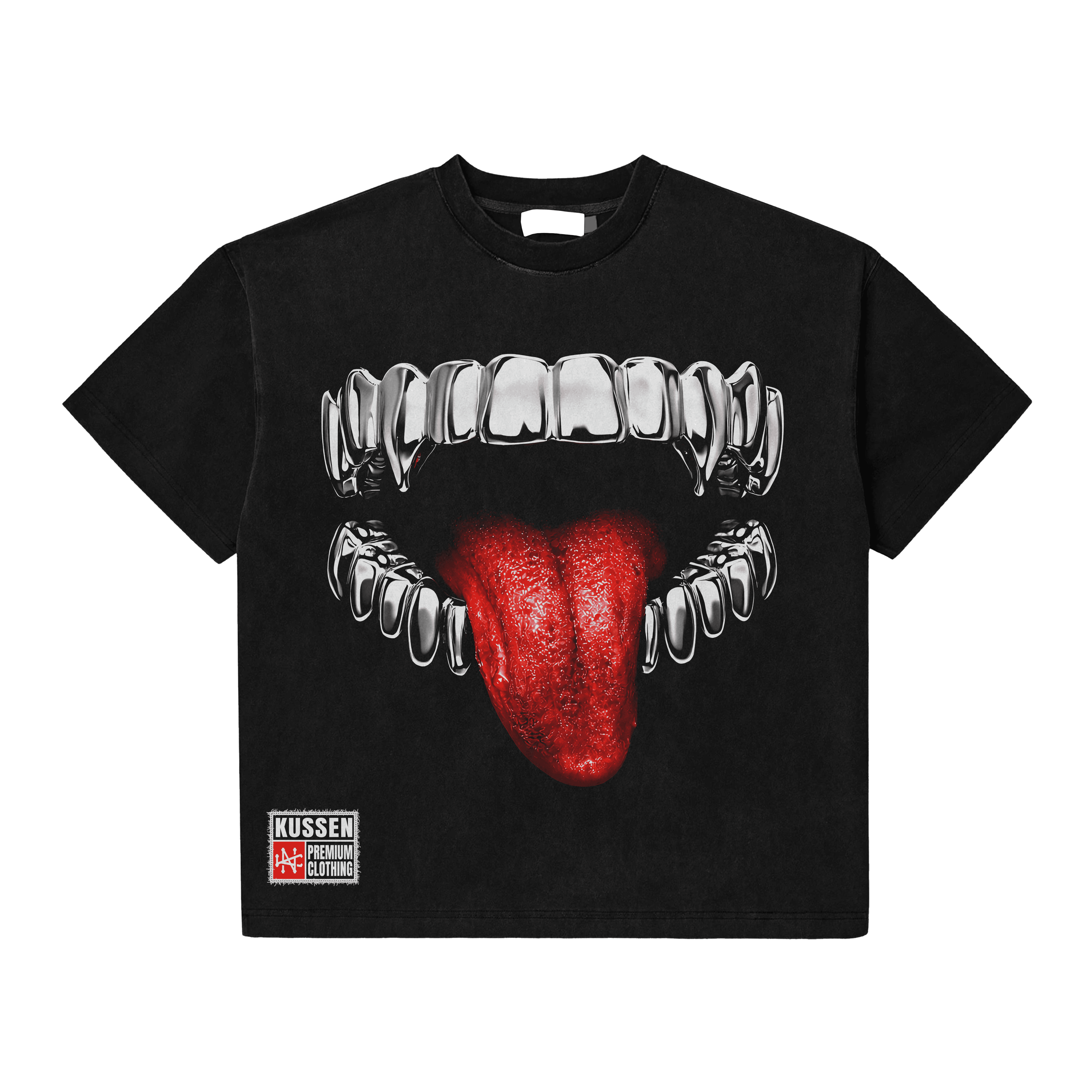 CORE SINISTER SMILE T-SHIRT BLACK - Kussen LTD