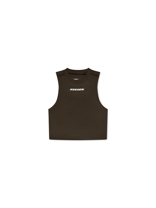 SL FRAME CROP TOP BROWN