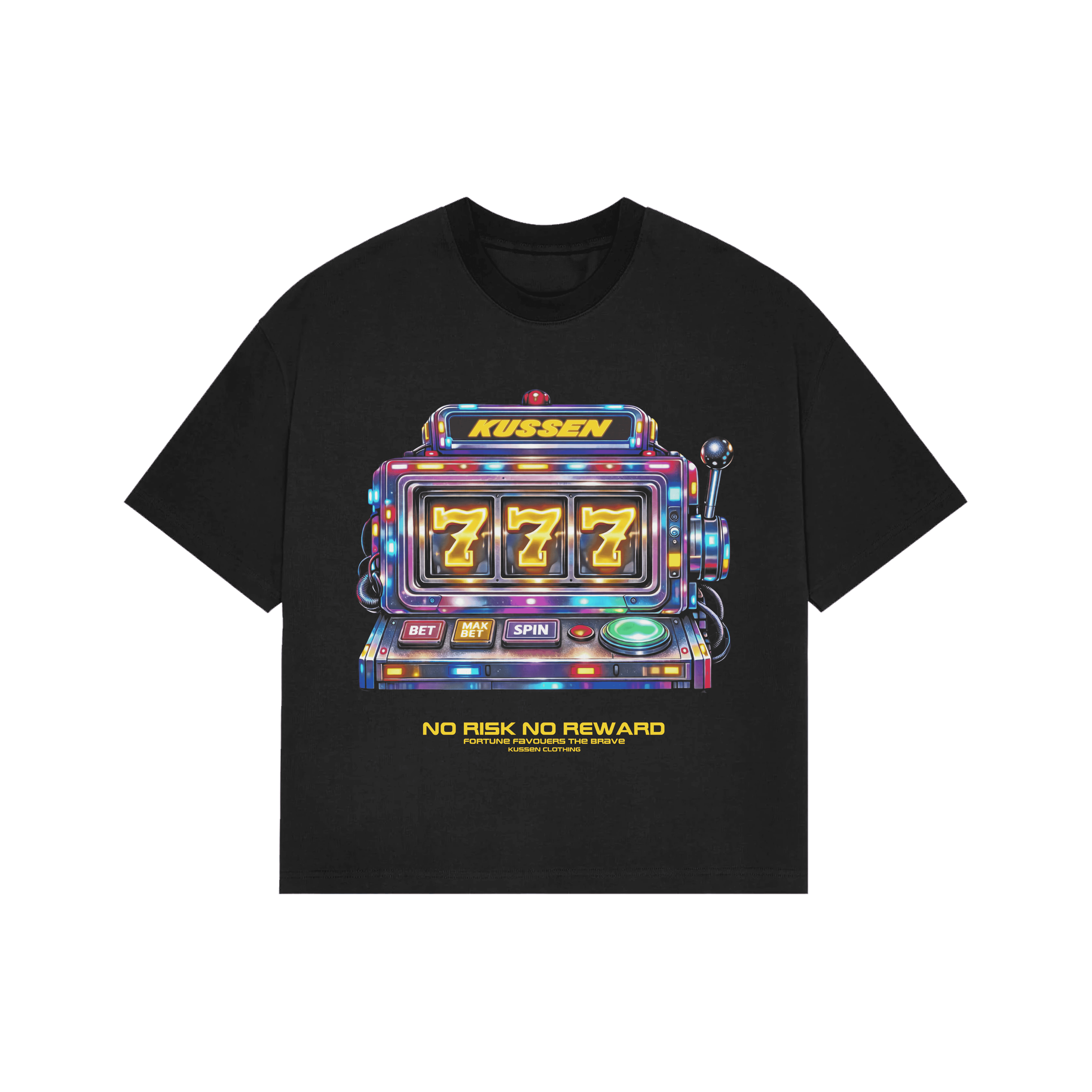CORE JACKPOT T-SHIRT BLACK - Kussen LTD