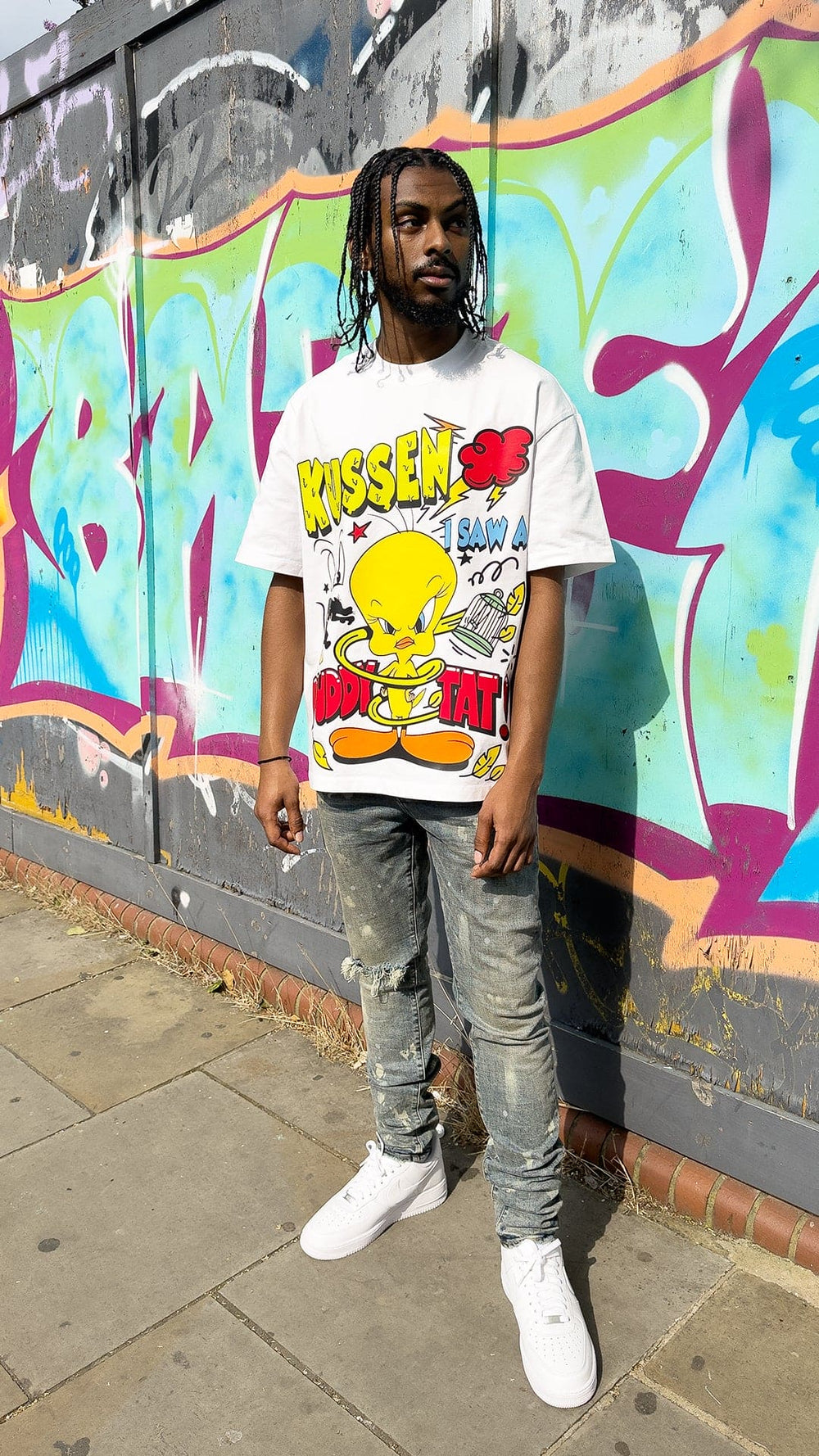 CORE TWEETY PIE T-SHIRT WHT - Kussen LTD