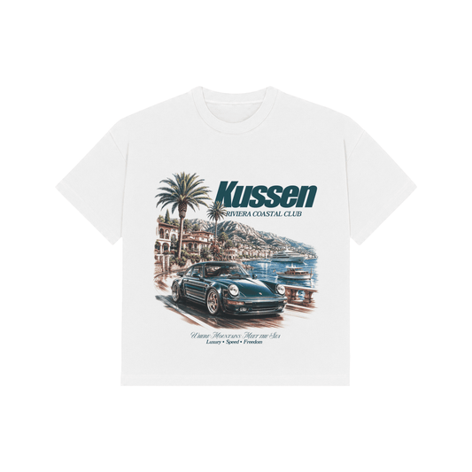 CORE RIVIERA T-SHIRT WHITE - Kussen LTD