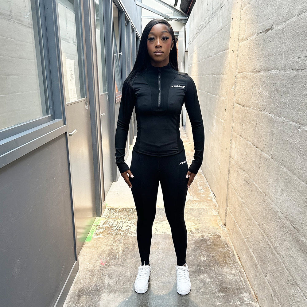 ELEVATE TRACK LEGGINGS BLACK