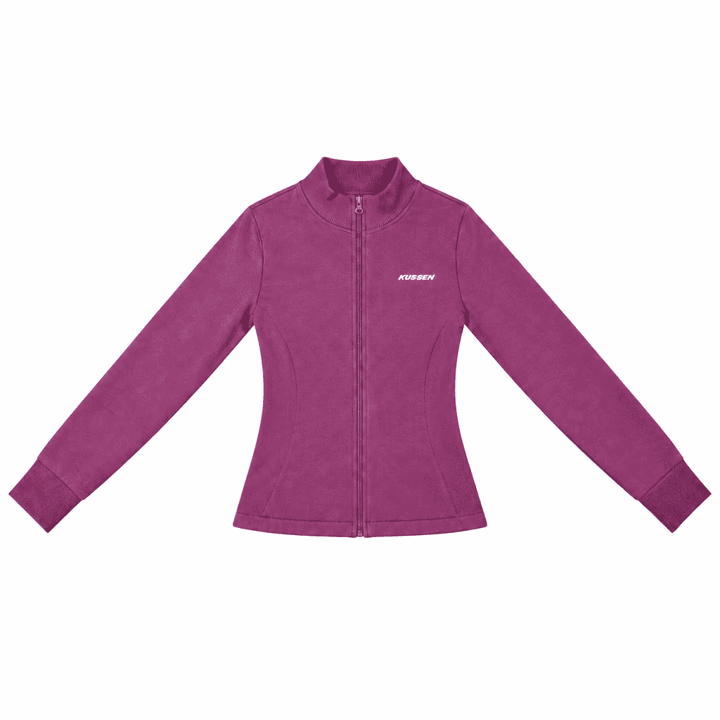 Berry Kussen jacket with a fitted waist