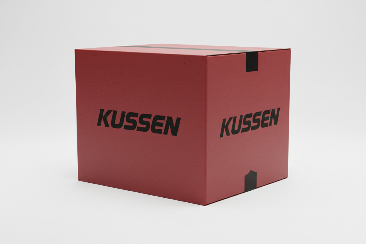 Red Kussen branded box with logo