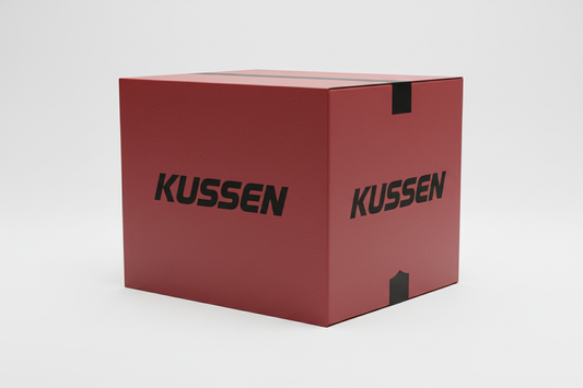 Red Kussen branded box with logo