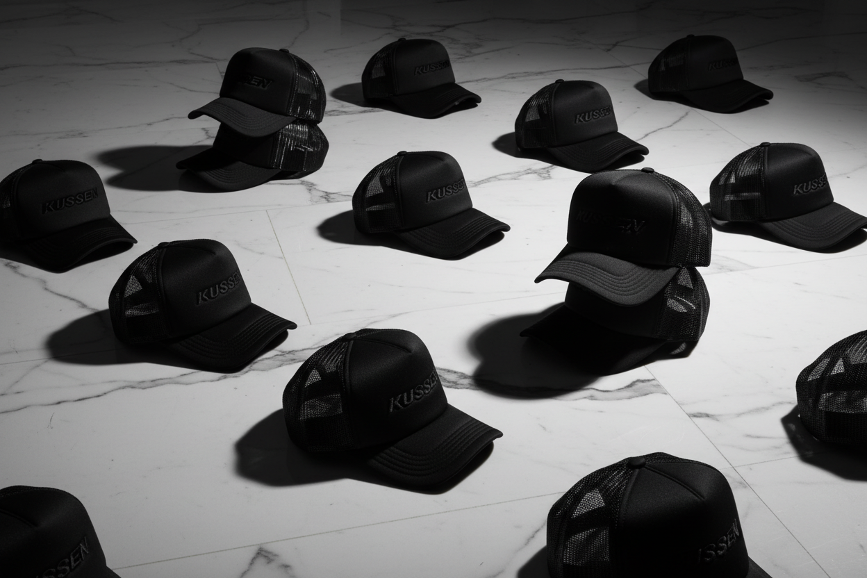 SM Stealth Foam Snapback — Marble Floor Editorial